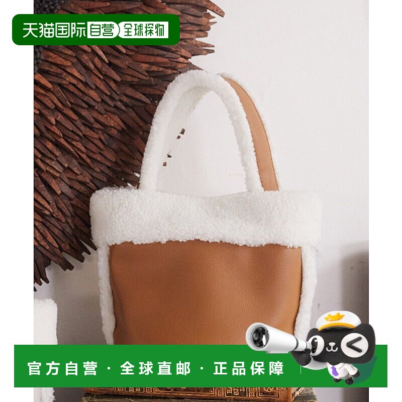 1h可退 日本直邮earth music&ecology 女装 仿羊羔毛质感 手提单