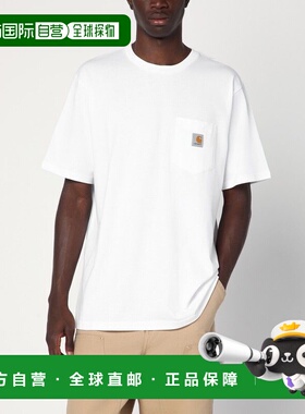 1h可退 香港直邮CARHARTT WIP 男士 S/S 白色口袋T恤 I030434CO02