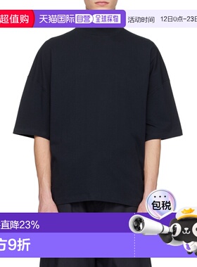 1h可退 Jil Sander 深蓝色徽标短袖百搭T恤 J21GC0005J45084圆领