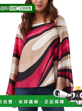 自营Trina Turk Torie Top - Pink 女装上衣直发美国奥莱