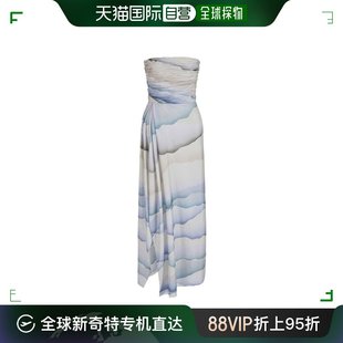 女士 香港直邮潮奢 阿玛尼 抽象图案抹胸连衣裙 Armani 4SHVA0EKT