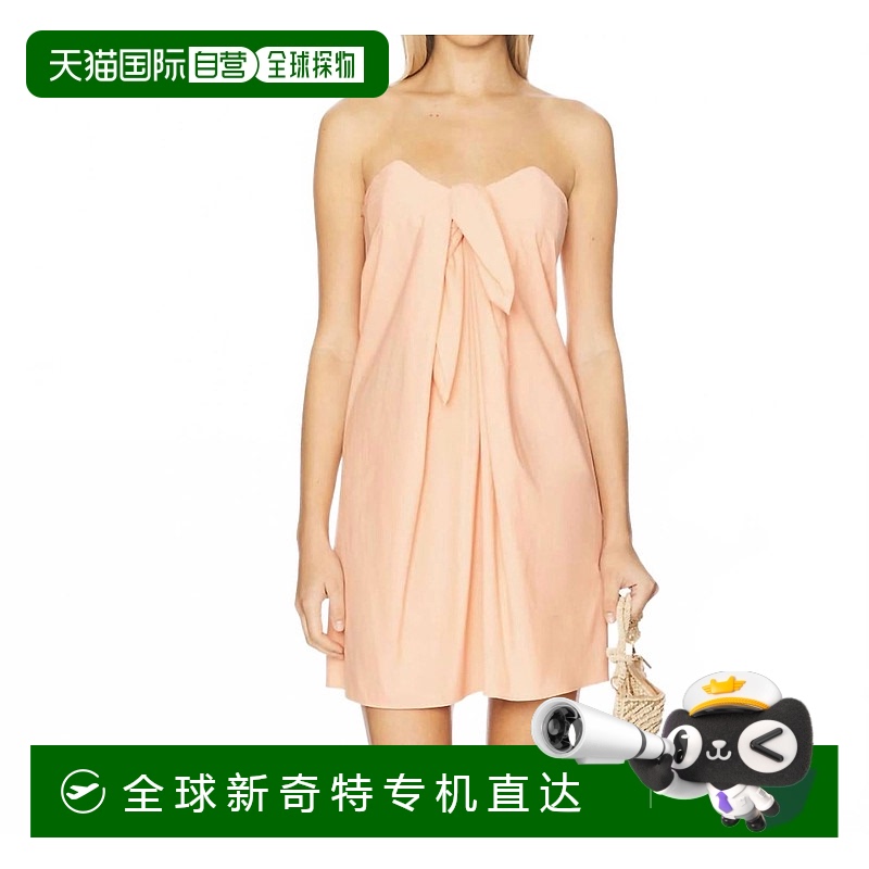 自营 caroline constasKaia迷你连衣裙桃粉色-桃粉色 【美国奥莱