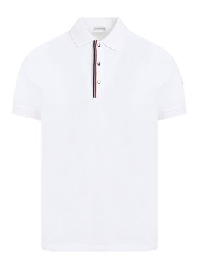 MONCLER 男士T恤 J10918A00022899P0002 CO 白色 短袖Polo衫