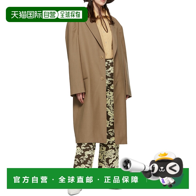 香港直邮Jil Sander 印花图案直筒休闲裤 JSPU751081WUY39308