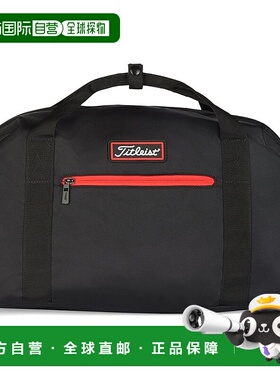 【日本直邮】Titleist泰特利斯 Players波士顿旅行包 斜挎包黑/红