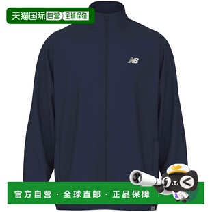 日本直邮New Balance 男士针织运动外套海军蓝MJ61H8OV训练上衣长