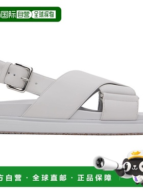 香港直邮潮奢 Marni 玛尼 女士 灰色 Fussbett 凉鞋 FBMS015701P3