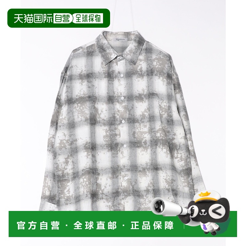 1h可退 日本直邮Figments 男女同款 漂白迷彩印花衬衫 FG25AW049