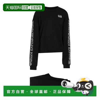 1h可退 香港直邮Ea7 女士 Tracksuits 运动装 black黑色 舒适时尚
