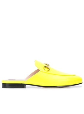 GUCCI 女士凉鞋 5577300ZR607205 SS2021 黄色 Princetown穆勒鞋