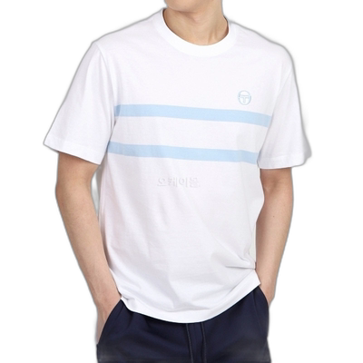 韩国直邮Sergio Tacchini 班达 T 恤 (STS24M51025-CLEAR SKY) 短