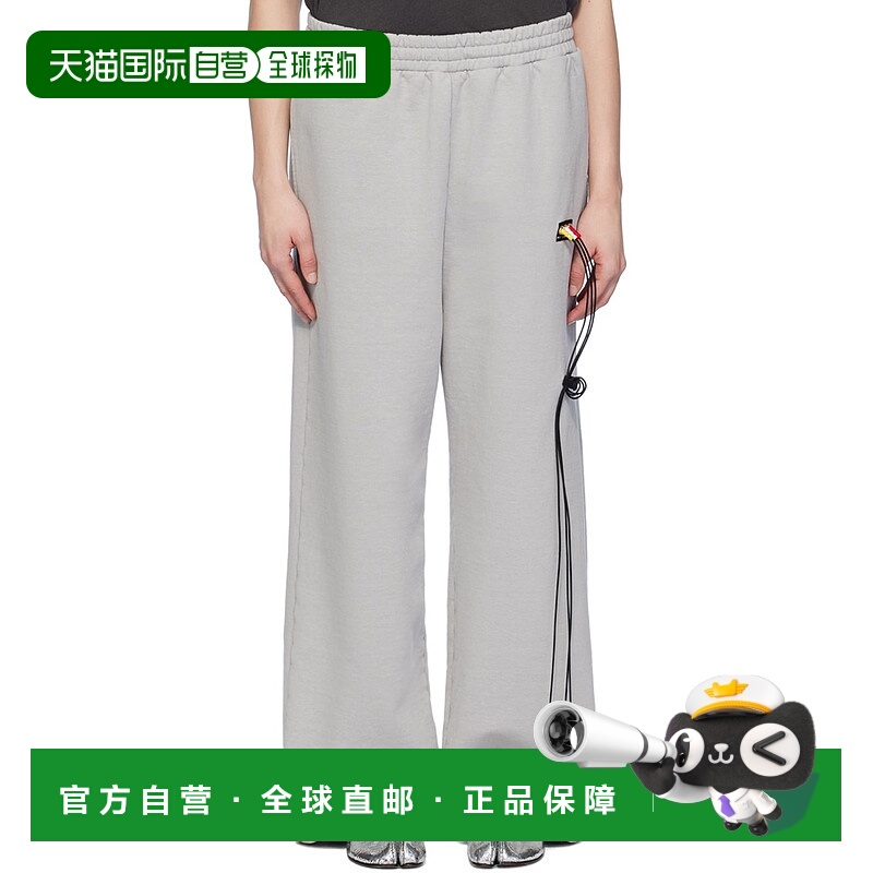 1h可退 香港直邮潮奢 Doublet 女士 灰色 RCA Cable 运动裤 24SS3