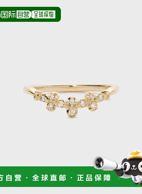 1h可退 日本直邮NOJESS 女士K10钻石V字层叠小指戒指 30244111125