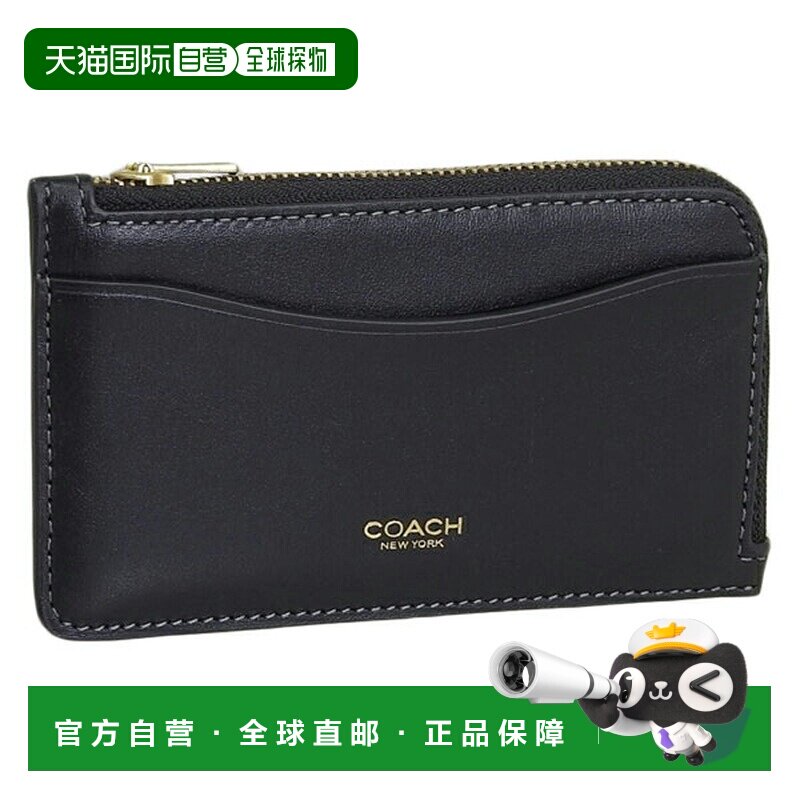 日本直邮Coach蔻驰配件男士女士卡片夹黑色CZ112B4BKCoach蔻驰