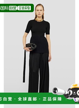 香港直邮Jil Sander 罗纹短袖针织衫 J02GC0116J18308