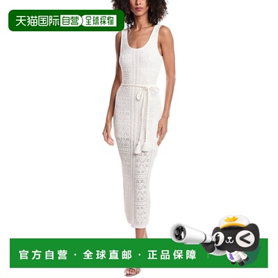 自营Milly Pointelle Knit Midi Dress - white 美国奥莱直发