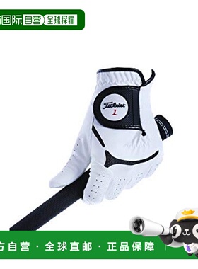 【日本直邮】TITLEIST 高尔夫手套 TG39 黑色 21cm 25cm