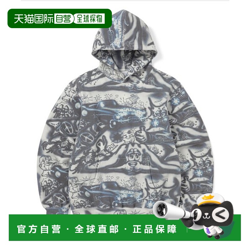 韩国直邮THISISNEVERTHAT 连帽衫Graffiti Hoodie Ivory TN233TSW