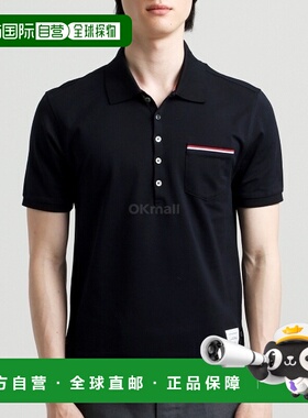 韩国直邮Thom Browne MJP022A 01455 415 短袖珠地布领T恤衫