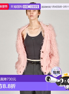 1h可退 日本直邮PRANK PROJECT 女装 宽松仿羊毛质感针织开衫 半