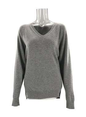 MAX MARA 女士针织毛衣 6366185206005 AW2021 灰色 V领针织衫