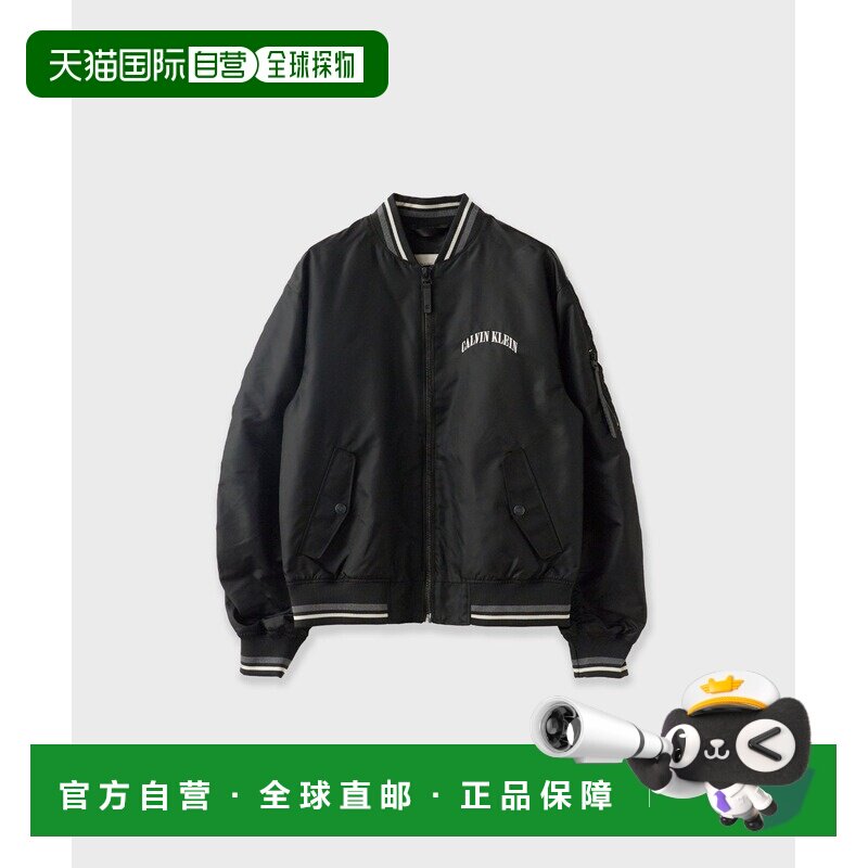 1h可退 日本直邮Calvin Klein 男女同款 尼龙MA-1夹克 印花logo o