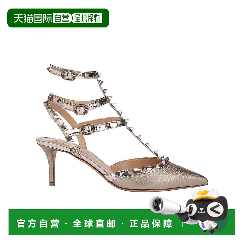 【99新未使用】香港直邮Valentino 铆钉镶嵌高跟鞋 TW2S0375NNF