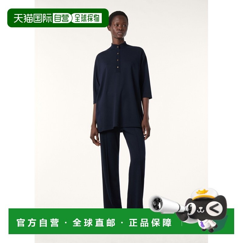 自营欧洲直邮Loro Piana 女士海军蓝初剪羊毛Polo衫短袖上衣,女装/女士精品,POLO衫,淘宝优惠券,粉丝福利购,淘宝优惠卷