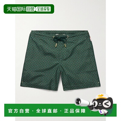 香港直邮Orlebar Brown 男士 Bulldog Solstice 印花再生中长直筒