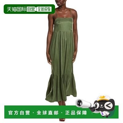 自营Chaser Berkeley Maxi Dress - green 美国奥莱直发连衣裙