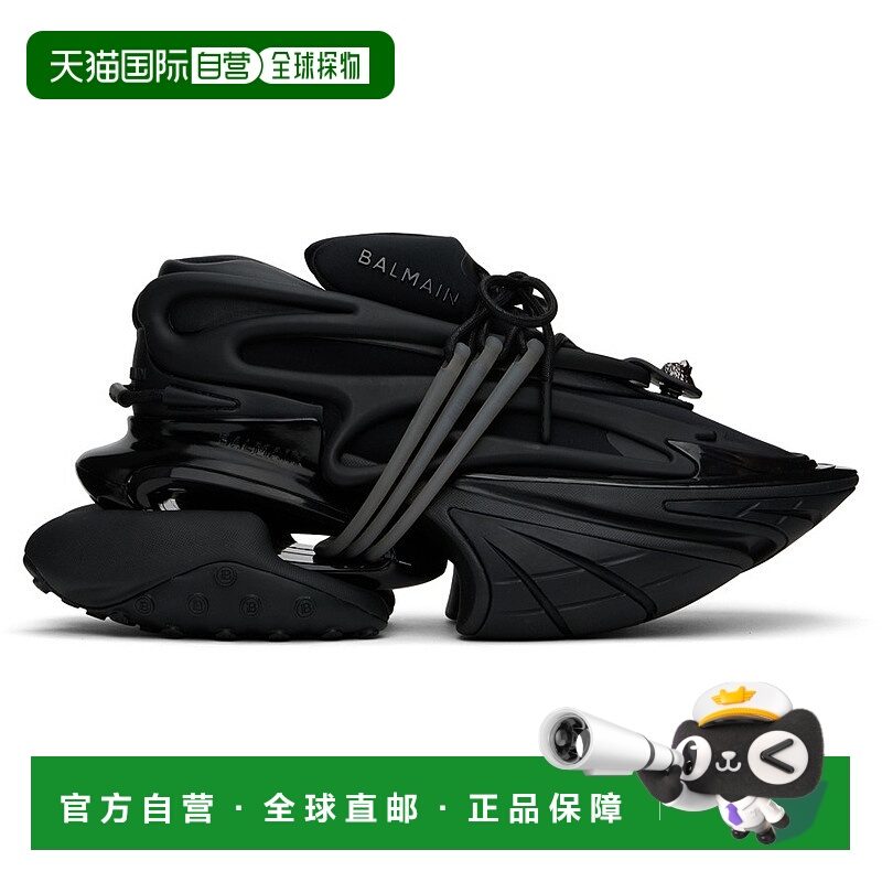 香港直邮潮奢 Balmain 巴尔曼 男士 黑色 Unicorn 运动鞋 BM1VJ30