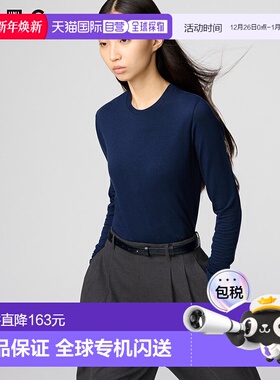 日本直邮Uniqlo Uniqlo 极暖Heattech羊绒混纺圆领长袖T恤 478955