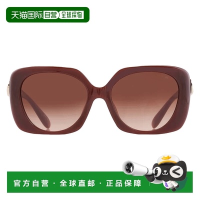 自营Coach Brown Gradient Square Ladies Sunglasses HC8422U 58