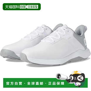 自营Men's FootJoy ProLite 56924 Sneaker White Gray Golf Shoe