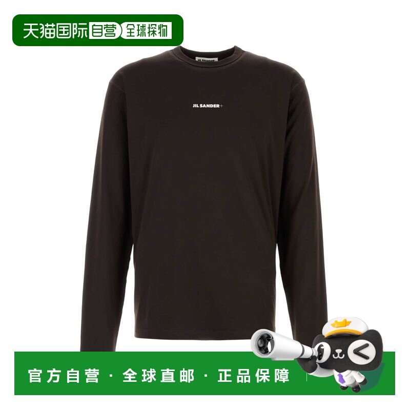 1h可退 香港直邮Jil Sander 吉尔 桑达 男士 + 標誌印花長袖 T 卹