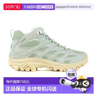香港直邮Merrell女款Moab 3中帮鼠尾草绿徒步鞋防水徒步靴J038620