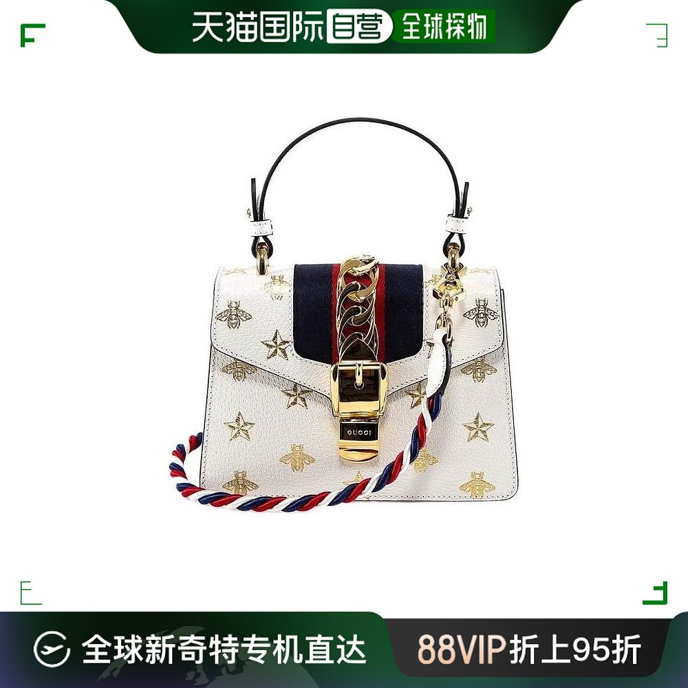 【99新未使用】香港直邮Gucci 古驰 女士 Sylvie系列蜜蜂星星皮革 箱包皮具/热销女包/男包 通用款女包 原图主图