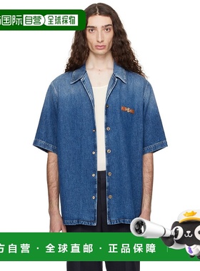 1h可退 香港直邮潮奢 versace 范思哲 男士 蓝色 Medusa Biggie