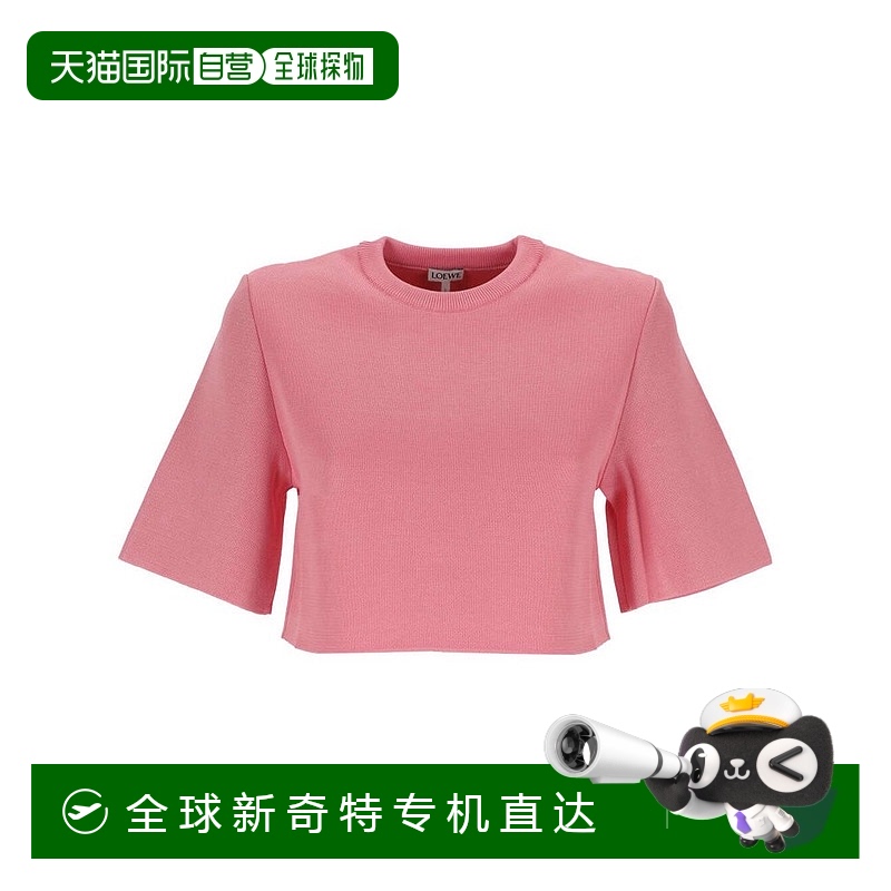 1h可退 香港直邮潮奢 LOEWE 罗意威 女士 背面徽标贴T恤 S540Y14K