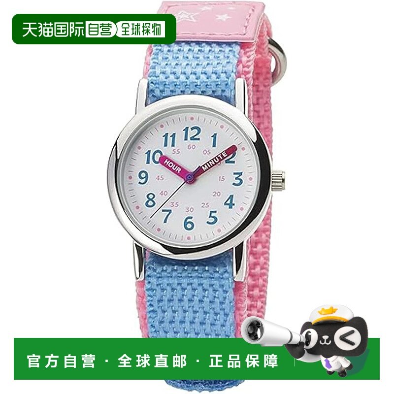 【日本直邮】CREPHA 手表 模拟 儿童 防水 布带 NB-AK218-A 粉,手表,欧美腕表,淘宝优惠券,粉丝福利购,淘宝优惠卷