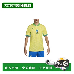Brazil V领短袖 2024 Home 套头字母Logo印 Stadium 日本直邮Nike