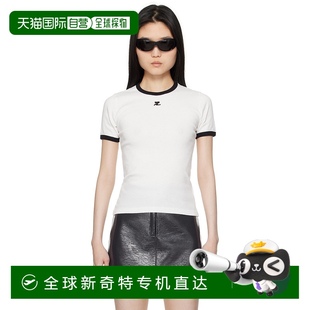 白色 VES Courreges 恤 香港直邮潮奢 Signature 女士 Contrast