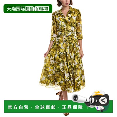 自营Samantha Sung Aster Midi Dress - yellow 美国奥莱直发