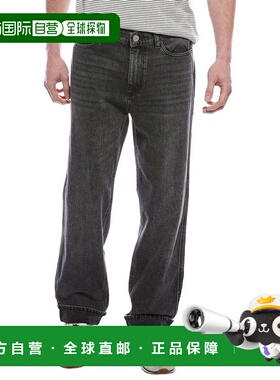 自营DL1961 Noah Nightshade翻边直筒牛仔裤-灰色 美国奥莱直发