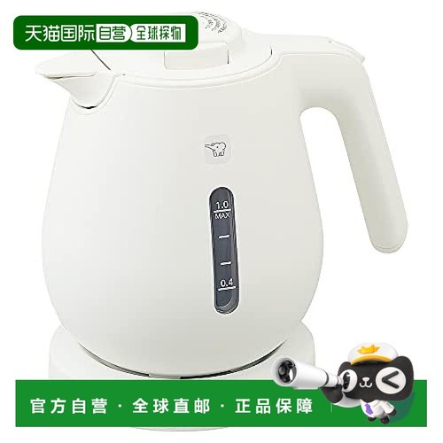 【日本直邮】象印 电热水壶 一杯水约60秒烧开1.0L 白色 CK-DA10-