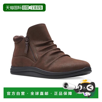 1h可退 【美国直邮】Clarks Breeze Range 女士褶皱短靴 时尚舒适