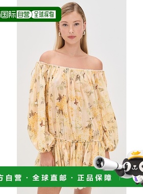 1h可退 香港直邮ZIMMERMANN 女士 Cascadian 层叠迷你连衣裙 ZIMM