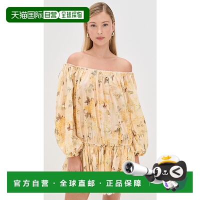 1h可退 香港直邮ZIMMERMANN 女士 Cascadian 层叠迷你连衣裙 ZIMM