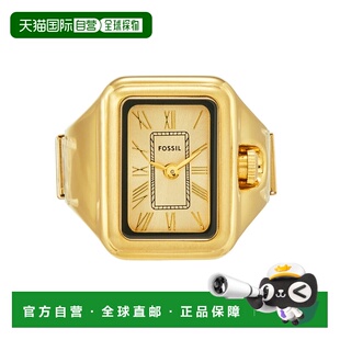 日本直邮FOSSIL 女士 RAQUEL 戒指手表金色色调不锈钢表环ES5343