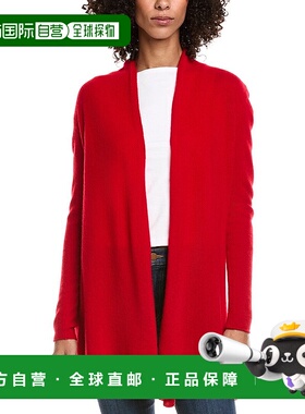 自营InCashmere Flyaway Cashmere Cardigan - red 美国奥莱直发